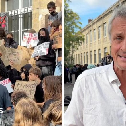 Watch: Why are students staging protests at schools in France?