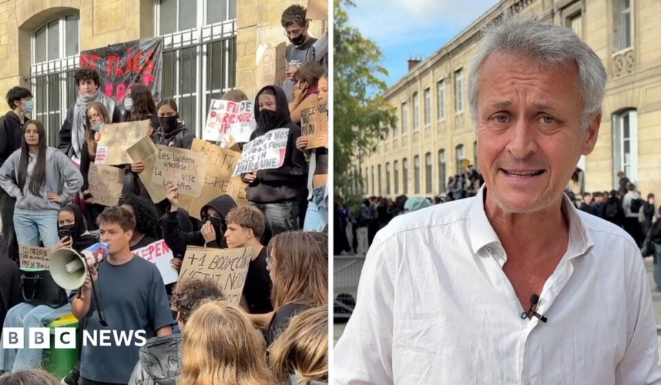 Watch: Why are students staging protests at schools in France?
