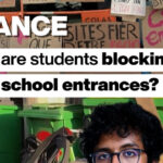 Why are French students blocking their school entrances?