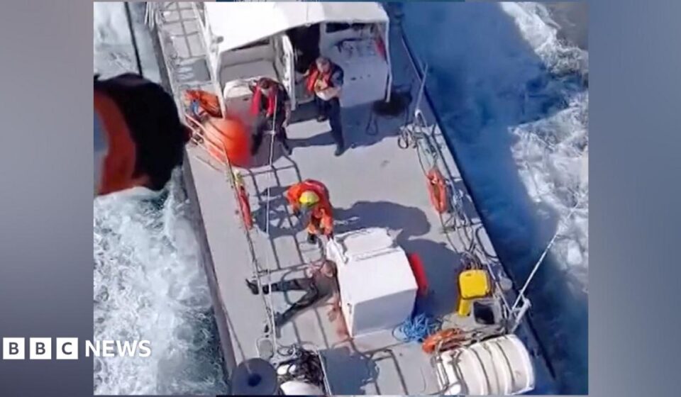 Zelensky condemns 'horrific' Russian strike on boat carrying corn in Black Sea